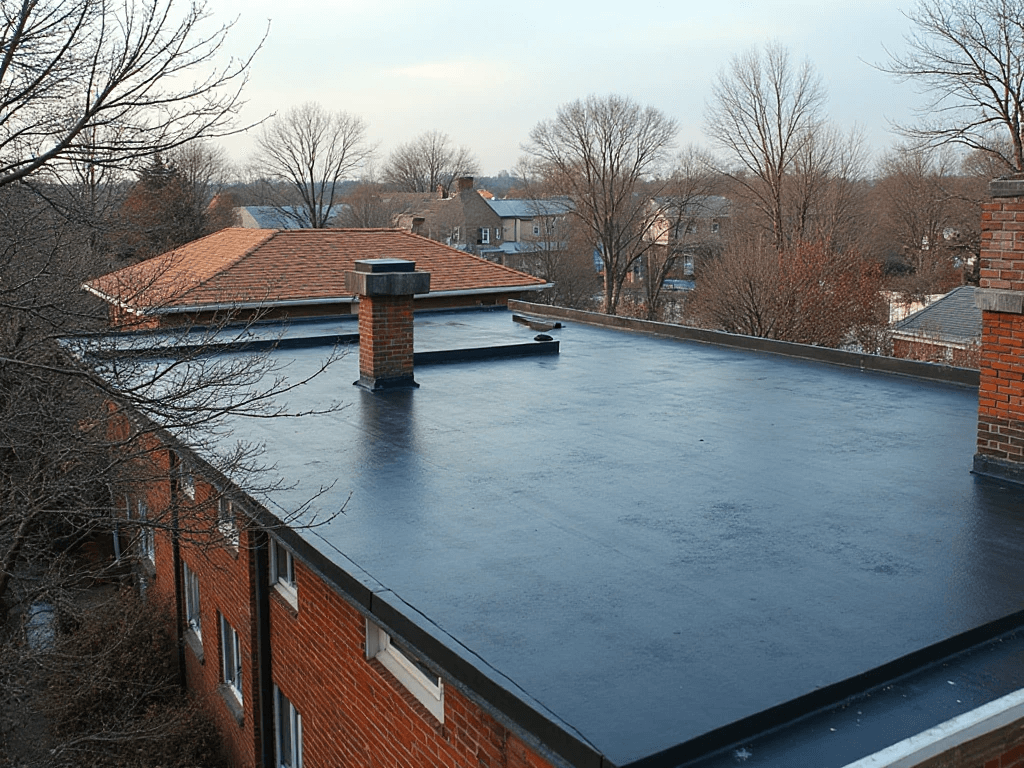 Platinum Flat Roofing Portrait image of flat roof in NY