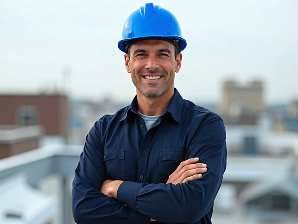 Platinum Flat Roofing Portrait Image of Professional Roofer