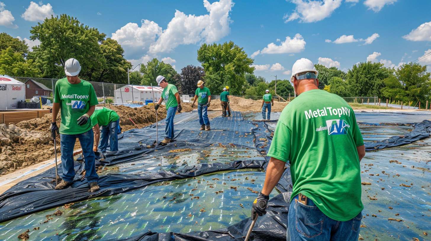 Professional blinds installed on flat roof light in Nassau County home