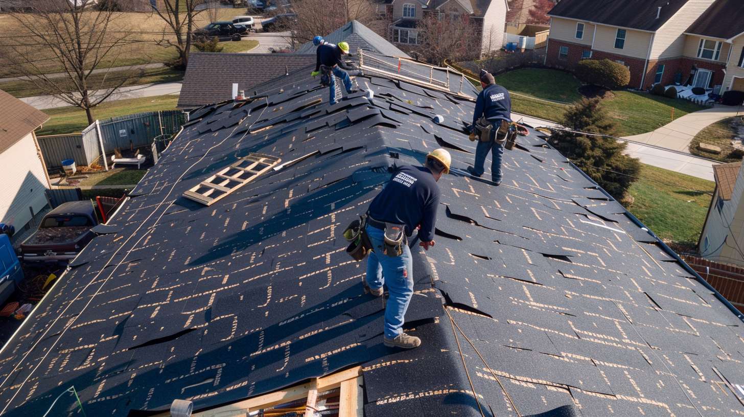 Flat roof with visible water pooling and leak damage in Nassau County Water-damaged ceiling with brown stains from flat roof leak Roofer inspecting flat roof membrane for potential leak sources Close-up of cracked and deteriorated flat roof material Professional applying waterproof coating to flat roof surface Standing water on flat roof after rainfall showing drainage issues Damaged flat roof flashing around rooftop penetration Comparison of old degraded and new flat roof membrane Roofing contractor repairing flat roof leak with proper tools Aerial view of commercial flat roof in Nassau County neighborhood