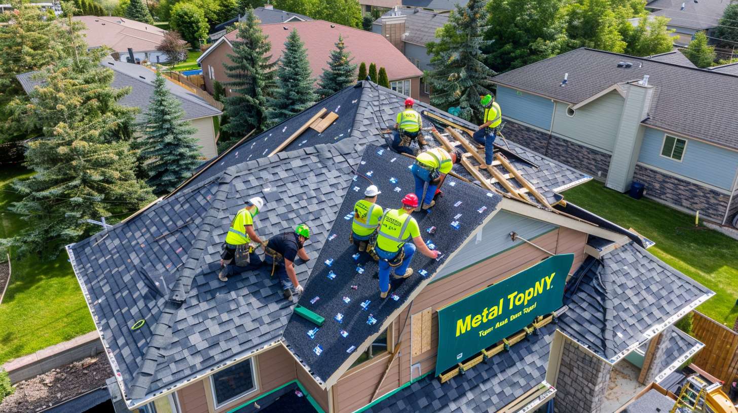 Professional flat roof installation on commercial building in North Valley Stream Roofer inspecting and repairing flat roof membrane system Completed flat roofing project with durable waterproof coating Flat roof maintenance crew working on commercial property Close-up of high-quality flat roofing materials and layers