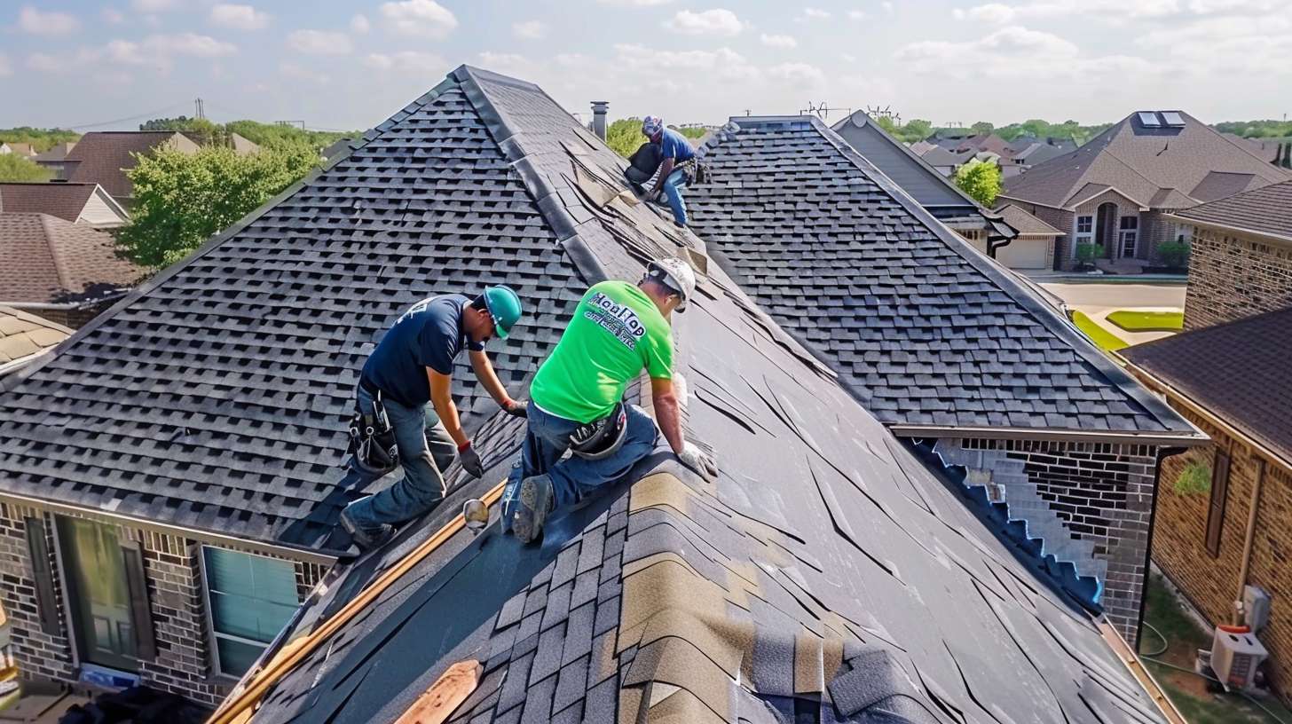 Flat roof installation in progress on Lido Beach commercial building Roofer applying waterproof membrane to flat roof surface Completed flat roof with proper drainage system in Lido Beach Professional flat roof repair work being performed Modern flat roof with reflective coating under clear sky Close-up of flat roof layers showing insulation and membrane Flat roof inspection showing quality workmanship and materials