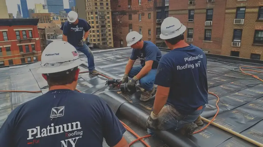 Flat Roof during Winter Season