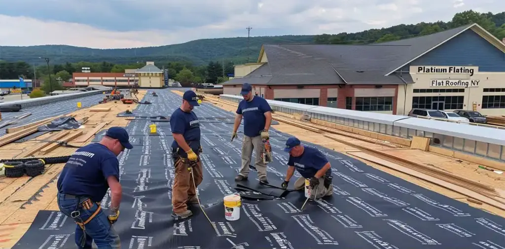 Flat Roof during Spring Season