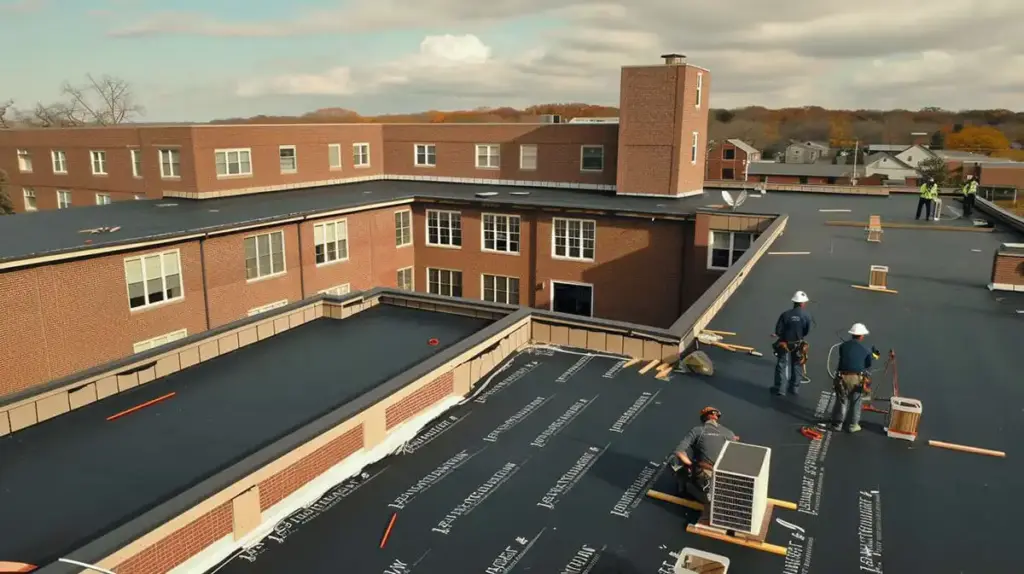 Flat Roof during Summer Season